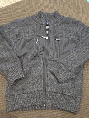 Gioberti Men's Gray Zip-Up Sweater Jacket